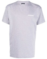 T-shirt girocollo grigia di Jacquemus
