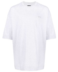 T-shirt girocollo grigia di Juun.J