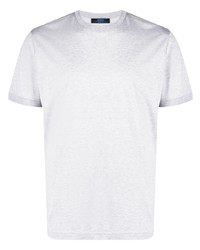 T-shirt girocollo grigia di Kiton