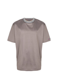 T-shirt girocollo grigia di Lanvin
