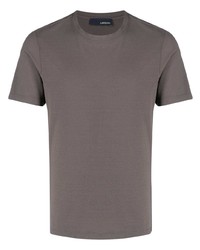 T-shirt girocollo grigia di Lardini