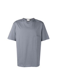 T-shirt girocollo grigia di Lemaire