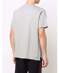 T-shirt girocollo grigia di Moncler