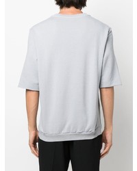 T-shirt girocollo grigia di PMD