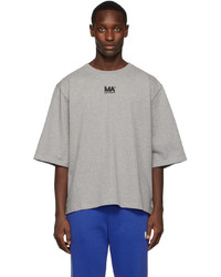 T-shirt girocollo grigia di M.A. Martin Asbjorn
