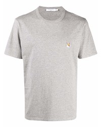 T-shirt girocollo grigia di MAISON KITSUNÉ