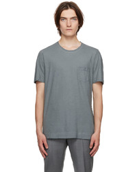 T-shirt girocollo grigia di Massimo Alba