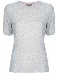 T-shirt girocollo grigia di N.Peal