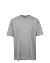 T-shirt girocollo grigia di Oamc