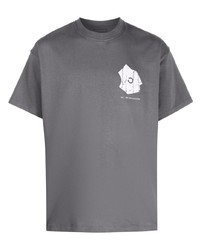 T-shirt girocollo grigia di Objects IV Life