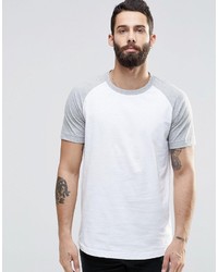T-shirt girocollo grigia di Pull&Bear