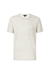 T-shirt girocollo grigia di rag & bone