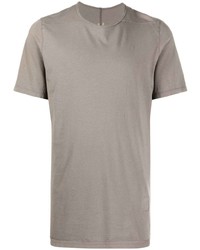 T-shirt girocollo grigia di Rick Owens DRKSHDW