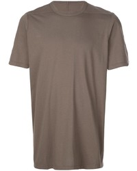 T-shirt girocollo grigia di Rick Owens