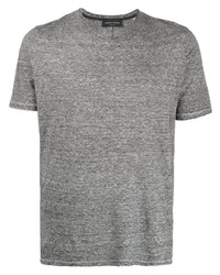 T-shirt girocollo grigia di Roberto Collina
