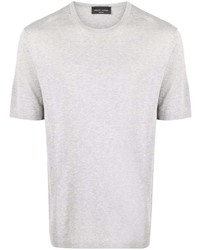 T-shirt girocollo grigia di Roberto Collina