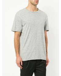 T-shirt girocollo grigia di Bassike