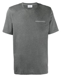 T-shirt girocollo grigia di Salvatore Ferragamo