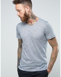 T-shirt girocollo grigia di Selected