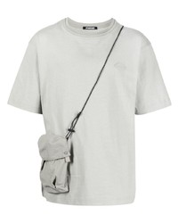 T-shirt girocollo grigia di Spoonyard