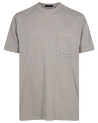 T-shirt girocollo grigia di Stampd