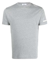 T-shirt girocollo grigia di Stone Island