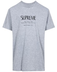 T-shirt girocollo grigia di Supreme