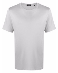 T-shirt girocollo grigia di Theory