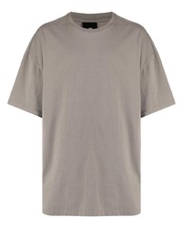 T-shirt girocollo grigia di Thom Krom