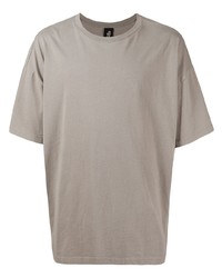 T-shirt girocollo grigia di Thom Krom