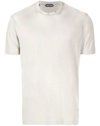 T-shirt girocollo grigia di Tom Ford
