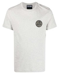 T-shirt girocollo grigia di VERSACE JEANS COUTURE