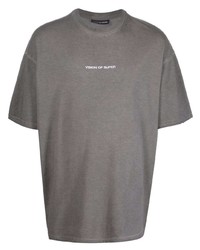 T-shirt girocollo grigia di Vision Of Super