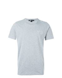 T-shirt girocollo grigia di Y-3
