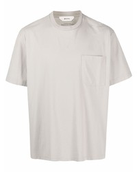 T-shirt girocollo grigia di Z Zegna