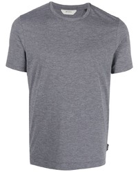 T-shirt girocollo grigia di Zegna