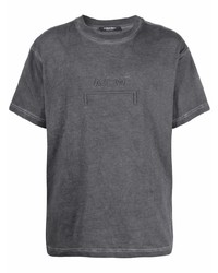 T-shirt girocollo grigio scuro di A-Cold-Wall*