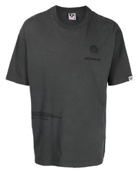 T-shirt girocollo grigio scuro di AAPE BY A BATHING APE