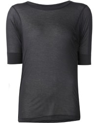 T-shirt girocollo grigio scuro di Alexandre Plokhov