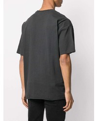 T-shirt girocollo grigio scuro di Ksubi