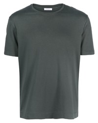 T-shirt girocollo grigio scuro di Boglioli