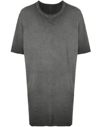 T-shirt girocollo grigio scuro di Boris Bidjan Saberi