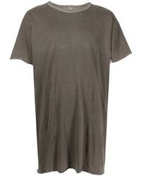 T-shirt girocollo grigio scuro di Boris Bidjan Saberi