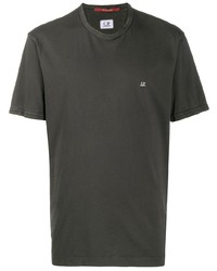 T-shirt girocollo grigio scuro di C.P. Company