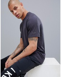 T-shirt girocollo grigio scuro di Calvin Klein Performance