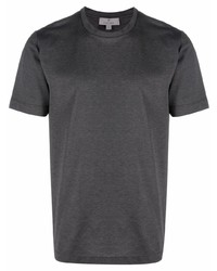 T-shirt girocollo grigio scuro di Canali