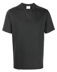 T-shirt girocollo grigio scuro di Courrèges