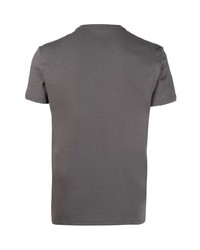 T-shirt girocollo grigio scuro di Tom Ford
