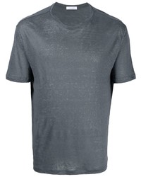 T-shirt girocollo grigio scuro di Cruciani