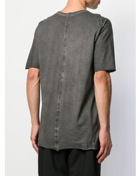 T-shirt girocollo grigio scuro di Isaac Sellam Experience